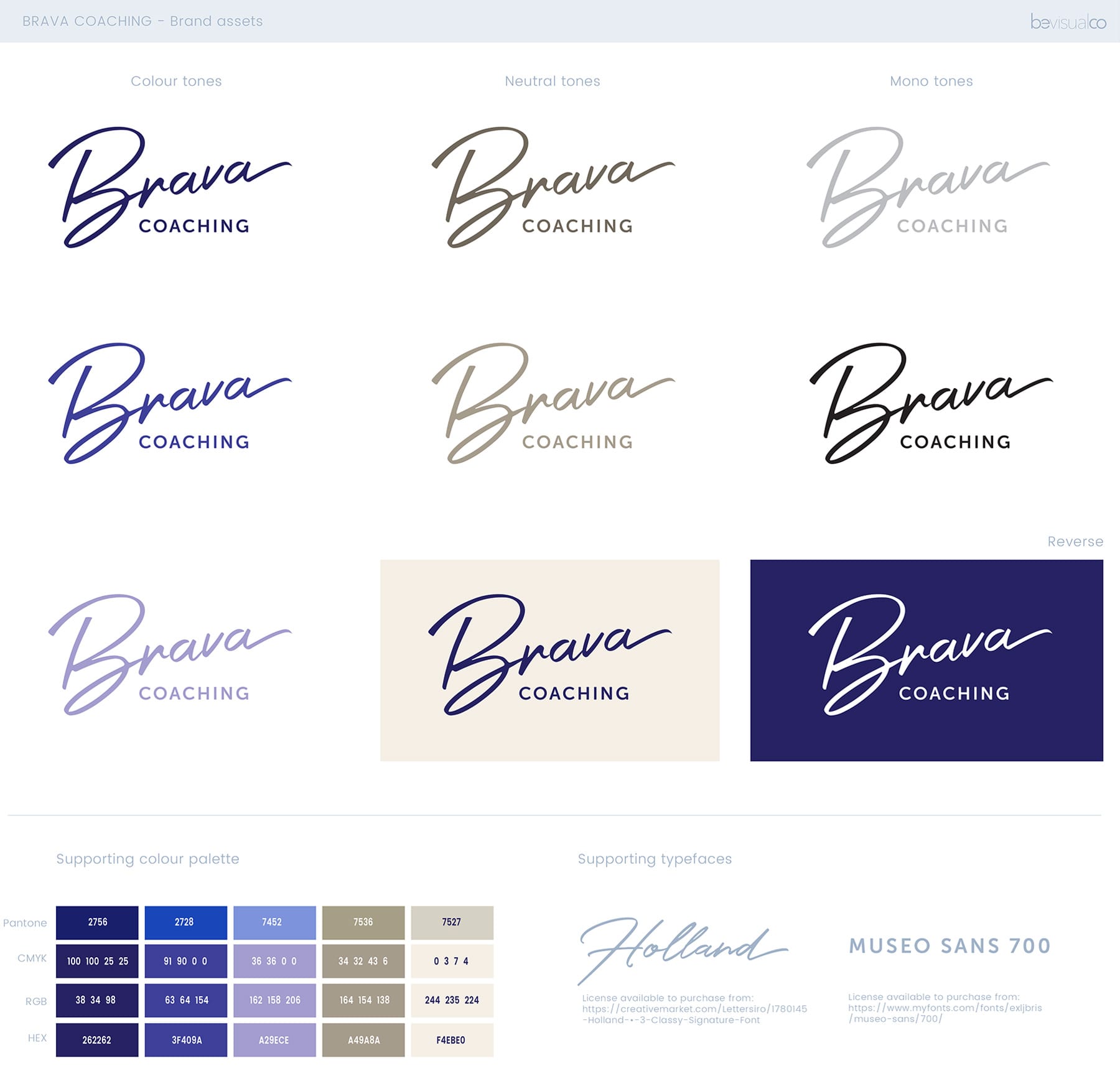 Brava Coaching Sydney Be Visual Co Graphic Design Brand