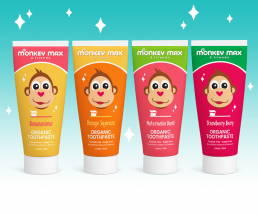Monkey Max and Friends organic kids toothpaste